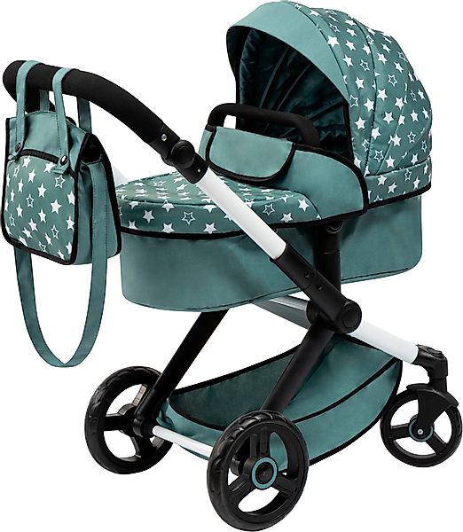 Bayer Kombi-Puppenwagen Xeo, grün Sternchen günstig online kaufen