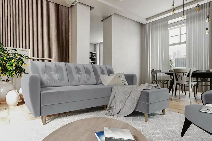 99rooms Ecksofa Canaria, L-Form, Eckcouch, Sofa, Sitzkomfort, mit Bettfunkt günstig online kaufen