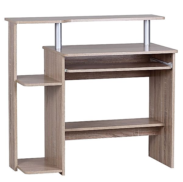 FINEBUY Schreibtisch SuVa2368_1 (Sonoma 94x90,5x48,5 cm günstig online kaufen