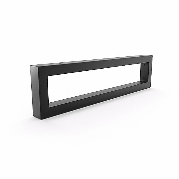 HEVVA Waschtischhalterung RHEIN 10 cm Hoch 40 cm Tief 1 Halter Schwarz günstig online kaufen