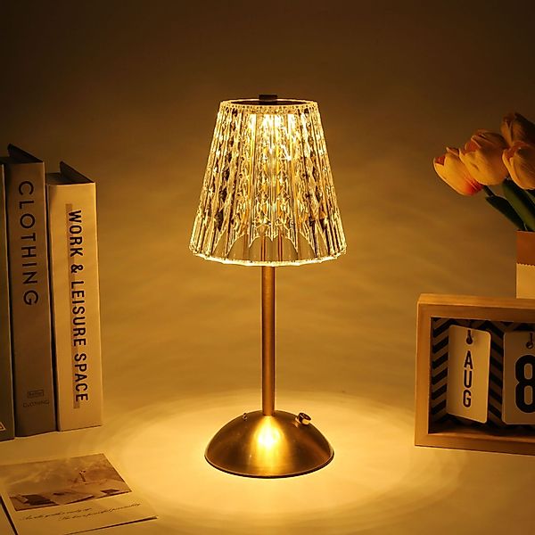 YINDN LED Tischleuchte AKKU Tischlampe, Stufenlos günstig online kaufen