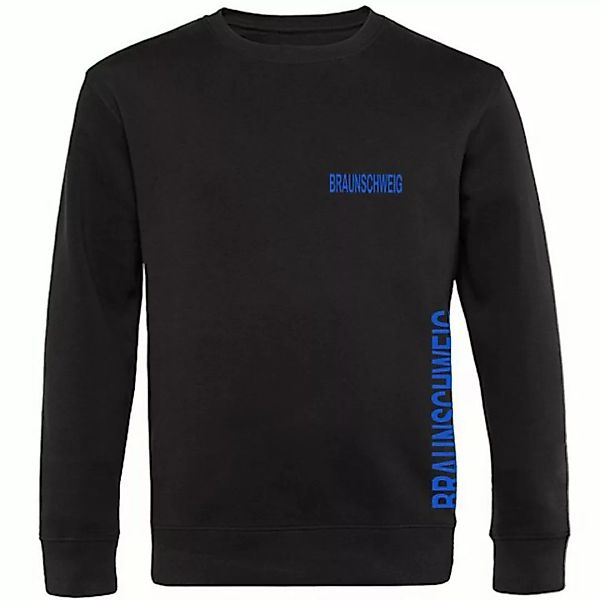 multifanshop Sweatshirt Braunschweig - Brust & Seite - Pullover günstig online kaufen