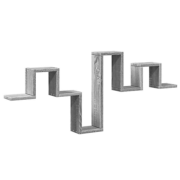 vidaXL Wandregal Grau Sonoma 104,5x10x43 cm Holzwerkstoff 840728 günstig online kaufen