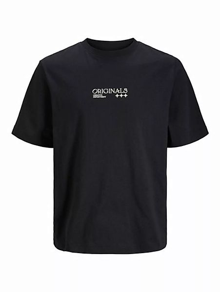 Jack & Jones T-Shirt JORGRACIA Graphic Print Kurzarm T-Shirt 5532 in Schwar günstig online kaufen