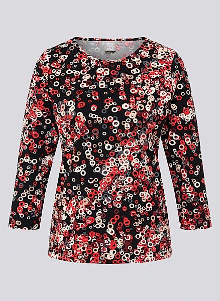 Rabe 3/4-Arm-Shirt mit Rundhals, gemustert günstig online kaufen