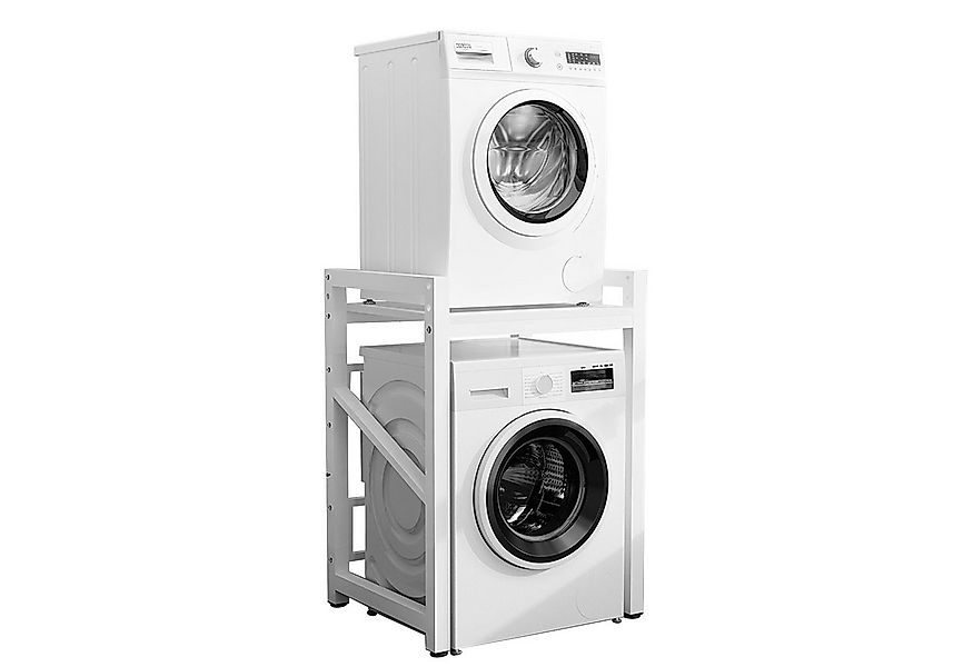 TWSOUL Waschmaschinenumbauschrank Waschmaschinenständer, Verstellbar, Doppe günstig online kaufen