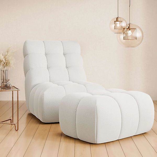 Home affaire XXL-Sessel "AURELIAN Loveseat XXL mit Hocker im Set, Lese-Sess günstig online kaufen