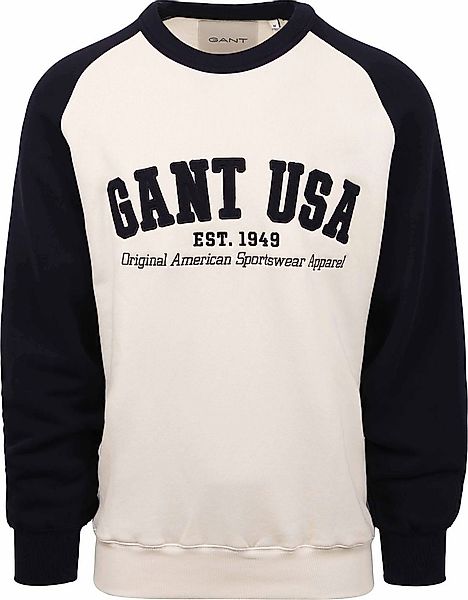 Gant USA Pullover Off-white - Größe L günstig online kaufen