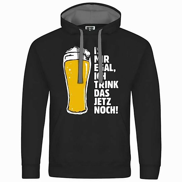 deinshirt Kapuzenpullover Herren Kapuzenpullover Is mir egal ich trink das günstig online kaufen