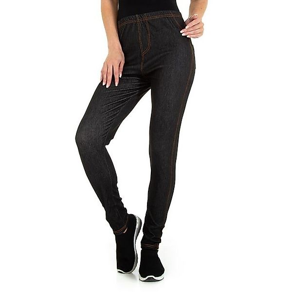 Ital-Design Jeansleggings Damen Freizeit Stretch Jeggings in Schwarz günstig online kaufen
