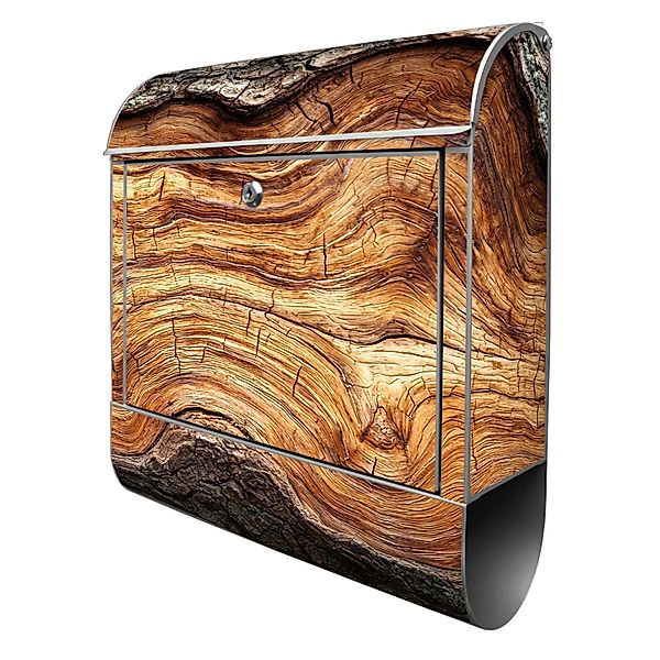 Banjado Design Briefkasten Silber Pulverbeschichtet 39x47x14cm 2 Schlüssel günstig online kaufen