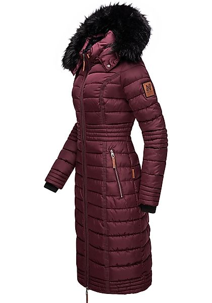 Navahoo Wintermantel "Umay", langer Damen Winter Steppmantel mit Kunstfellk günstig online kaufen