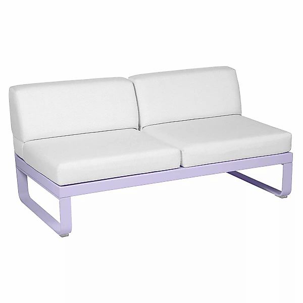 Bellevie Lounge 2-Sitzer Modul D1 Marshmallow 81 Grauweiß Mitte günstig online kaufen