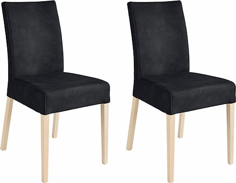 Home affaire 4-Fußstuhl »Umag« (Set) 2 Stk.Sitz und Rücken gepolstert günstig online kaufen