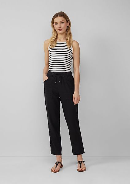 s.Oliver 7/8-Hose Ankle-Jogpants aus Leinenmix Gummizug günstig online kaufen