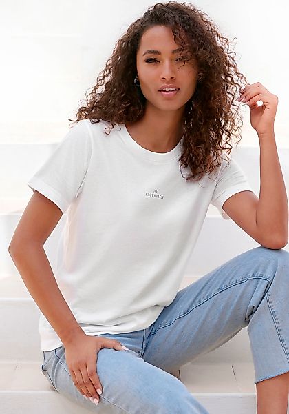 Copenhagen Studios T-Shirt "mit dezentem Logoprint vorn" aus softer Jersey- günstig online kaufen