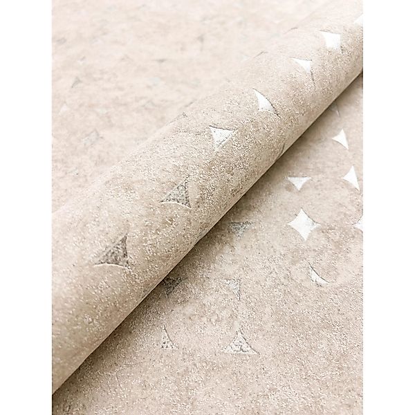 Newroom Vliestapete Saran Beige Rauten Modern FSC® günstig online kaufen