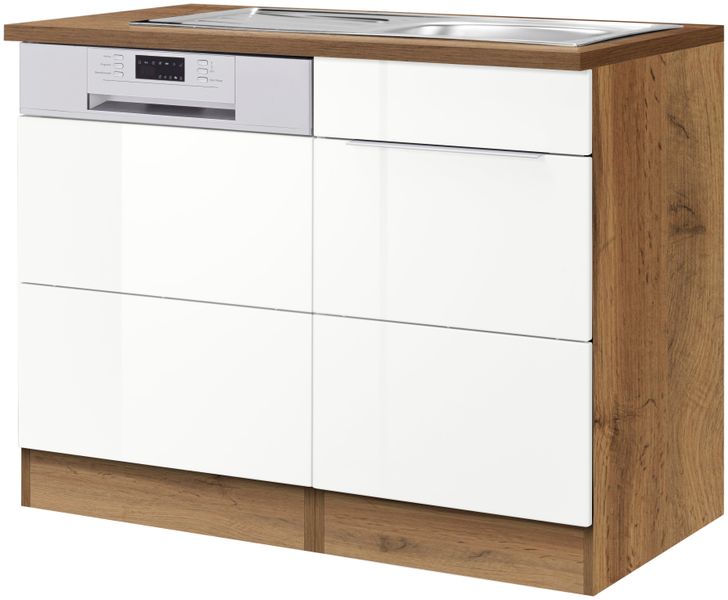 KOCHSTATION Spülenschrank "KS-Brindisi" 110 cm breit, inkl. Möbeltür für Ge günstig online kaufen