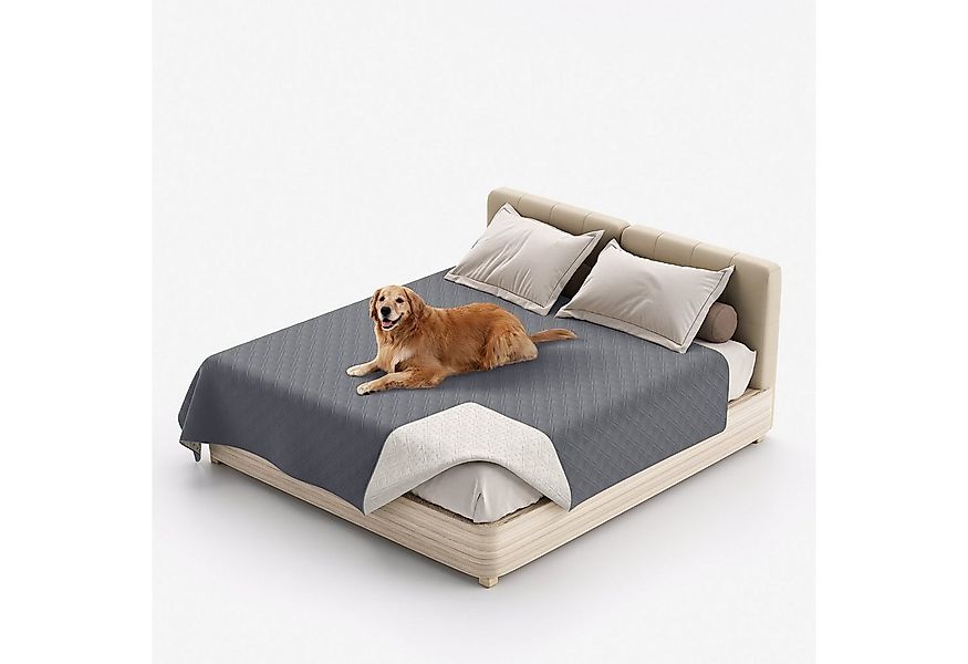 Rosnek Bettbezug Gesteppt, wasserdicht, rutschfest, für Bett Sofa Haustierm günstig online kaufen