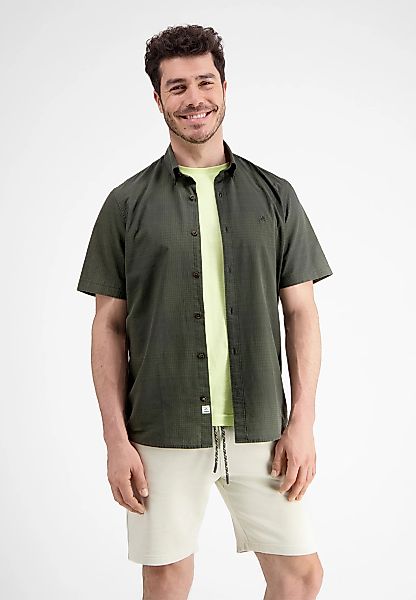 LERROS Kurzarmhemd "LERROS Kurzarmhemd in Struktur Check" günstig online kaufen