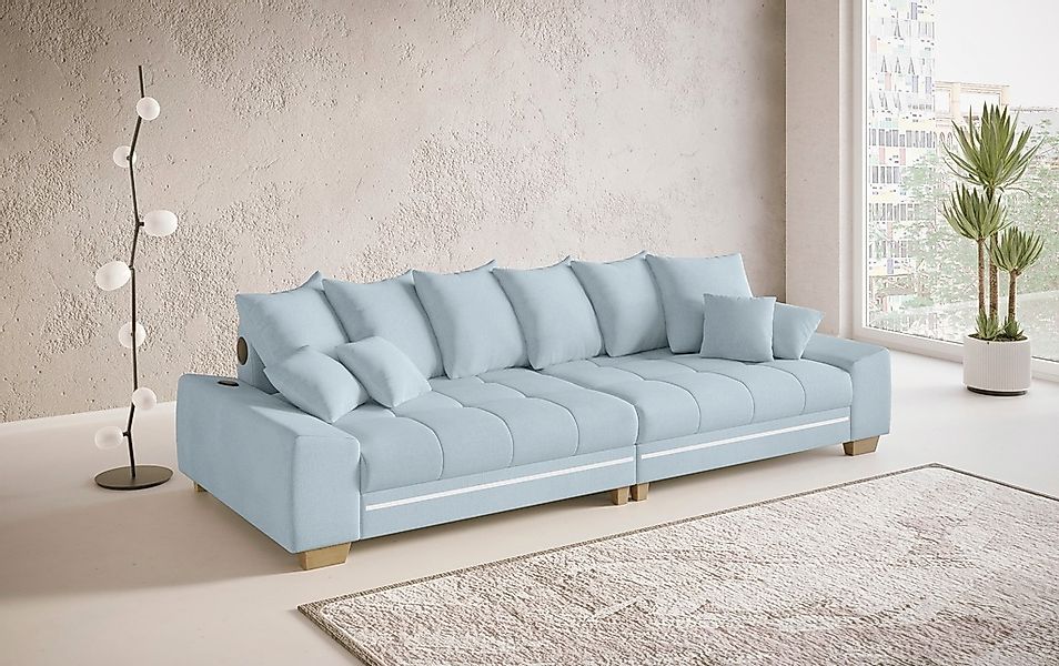 Mr. Couch Big-Sofa "Nikita II", mit RGB-LED, Bluetooth-Soundsystem, Kaltsch günstig online kaufen