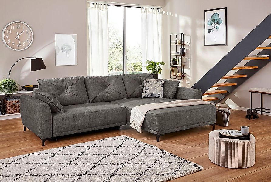 Jockenhöfer Gruppe Ecksofa "Aviano L-Form" inkl. praktischer Bettfunktion, günstig online kaufen