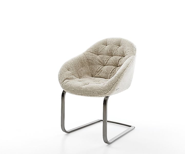 Freischwinger Gaio-Flex Webstoff Soft Beige Freischwinger flach Graphit günstig online kaufen