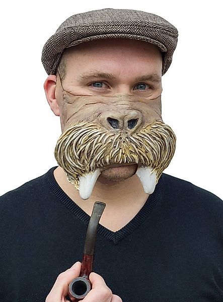 Wizardo Verkleidungsmaske Walross Halbmaske - Fasching Halloween Kostüm Mas günstig online kaufen