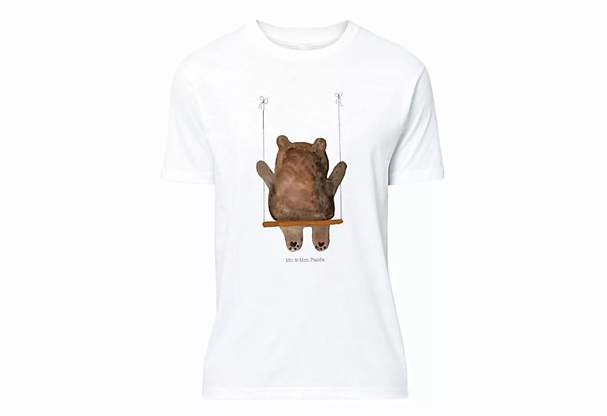 Mr. & Mrs. Panda T-Shirt Bär Schaukel - Weiß - Geschenk, Geburstag, T-Shirt günstig online kaufen
