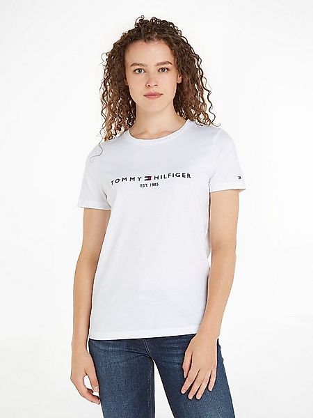 Tommy Hilfiger Rundhalsshirt HERITAGE HILFIGER C-NK REG TEE mit gesticktem günstig online kaufen
