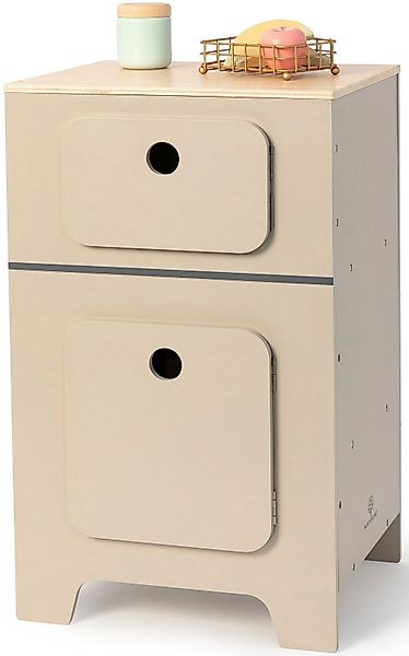 MUSTERKIND® Kinder-Kühlschrank Mix & Match, warmgrau/natur, günstig online kaufen