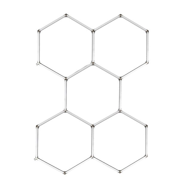 LUXULA 5er Set Hexagon LED Deckenleuchte 40W 4400lm 6500K Kaltweiß Modulare günstig online kaufen