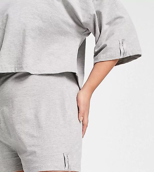Public Desire Curve – Lockeres Pyjama-Set mit kurz geschnittenem T-Shirt un günstig online kaufen