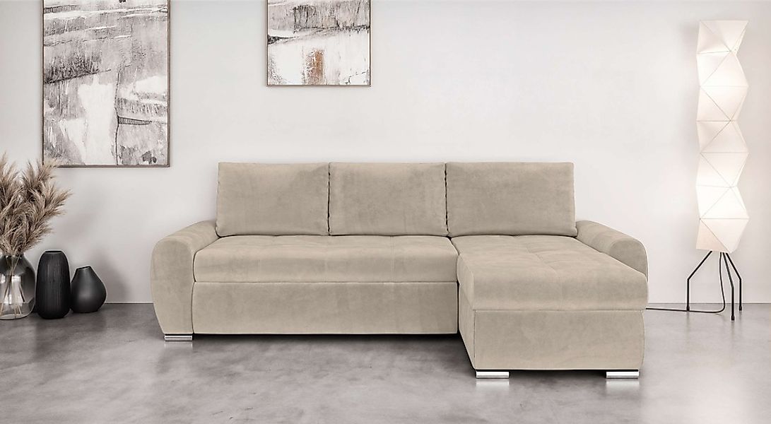 INOSIGN Ecksofa "HAVERHILL Schlafsofa mit Bettkasten, Maße B/H/T: 237/89/16 günstig online kaufen