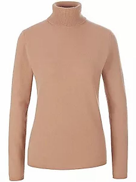 Rollkragen-Pullover aus Schurwolle und Kaschmir include braun günstig online kaufen