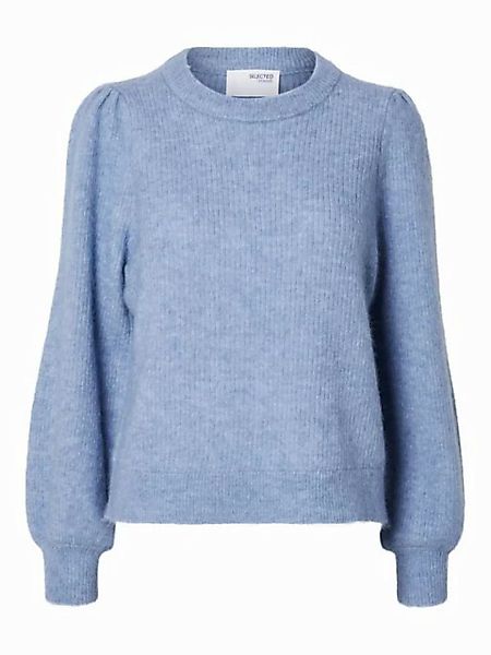 SELECTED FEMME Strickpullover SLFLulu (1-tlg) Drapiert/gerafft günstig online kaufen