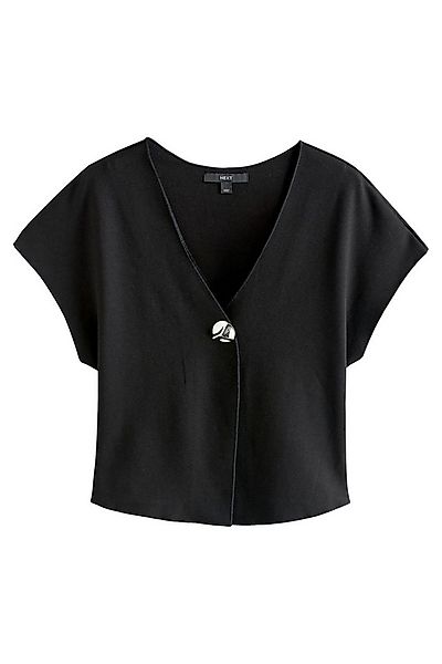 Next V-Shirt Kurzärmeliger, taillierter Mantel, V-Ausschnitt (1-tlg) günstig online kaufen