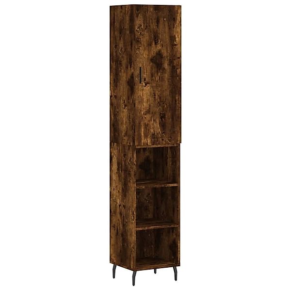 vidaXL Highboard Räuchereiche 34,5x34x180 cm Holzwerkstoff 3198998 günstig online kaufen