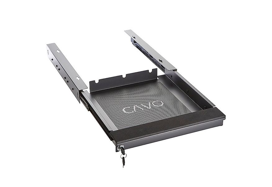 CAVO Schublade Unterbau Laptop-Schublade schwarz abschließbar Tischschublad günstig online kaufen