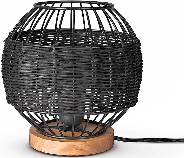 Paco Home Tischleuchte »PUGLO«, Leuchtmittel E27   ohne Leuchtmittel, Ratta günstig online kaufen
