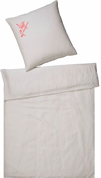 Elegante Bettwäsche "Zaunkönig" 2 Stk. tlg. angenehmes Hautgefühl günstig online kaufen