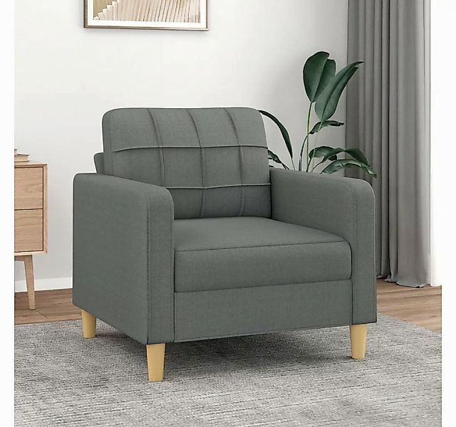 vidaXL Sofa Sofasessel Couch Dunkelgrau 60 cm Stoff günstig online kaufen