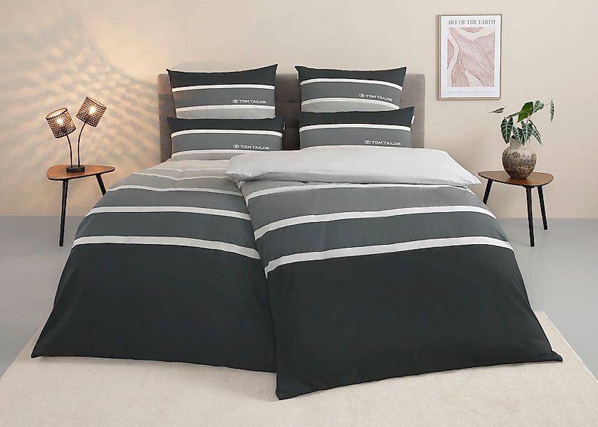 TOM TAILOR HOME Bettwäsche "Felix in Gr. 135x200 oder 155x220 cm" 3 Stk. mi günstig online kaufen