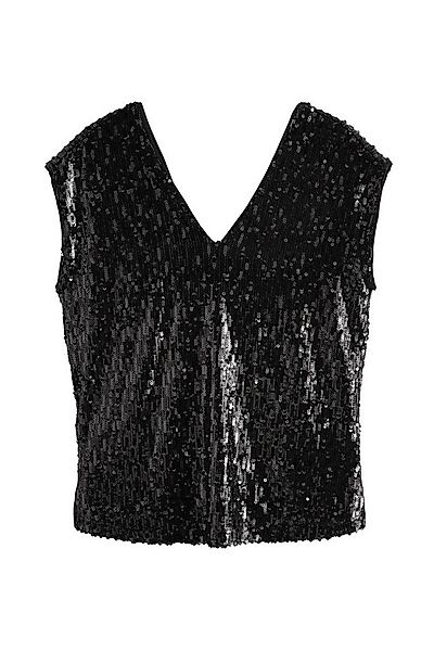 Next Paillettenshirt Pailletten-Trägertop mit V-Ausschnitt - Petite (1-tlg) günstig online kaufen