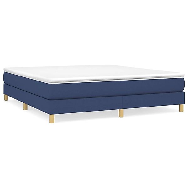 vidaXL Boxspringbett mit Matratze Blau 180x200 cm Stoff1396297 günstig online kaufen