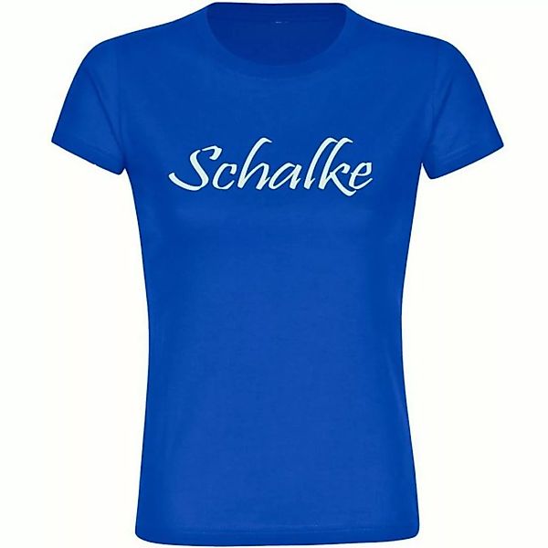 multifanshop T-Shirt Damen Schalke - Schriftzug - Frauen günstig online kaufen
