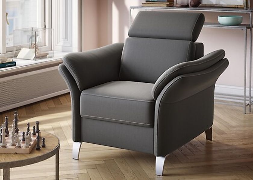 sit&more Sessel »Vincenzo« inklusive Kopfteilverstellung günstig online kaufen