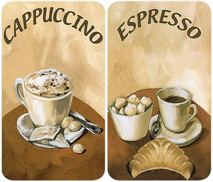 WENKO Herd-Abdeckplatte "Universal Modell Kaffee", (Set, 2 tlg.), Herdabdec günstig online kaufen