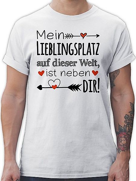 Shirtracer T-Shirt Mein Lieblingsplatz auf dieser Welt ist neben dir I Gesc günstig online kaufen