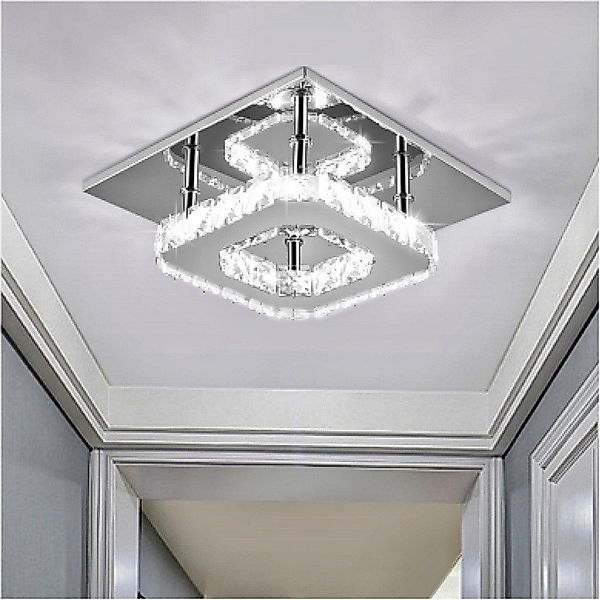 OULENBIYAR Deckenleuchte Kristall LED Deckenlampen, 12W günstig online kaufen